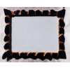 frame made of slates polished by the sea